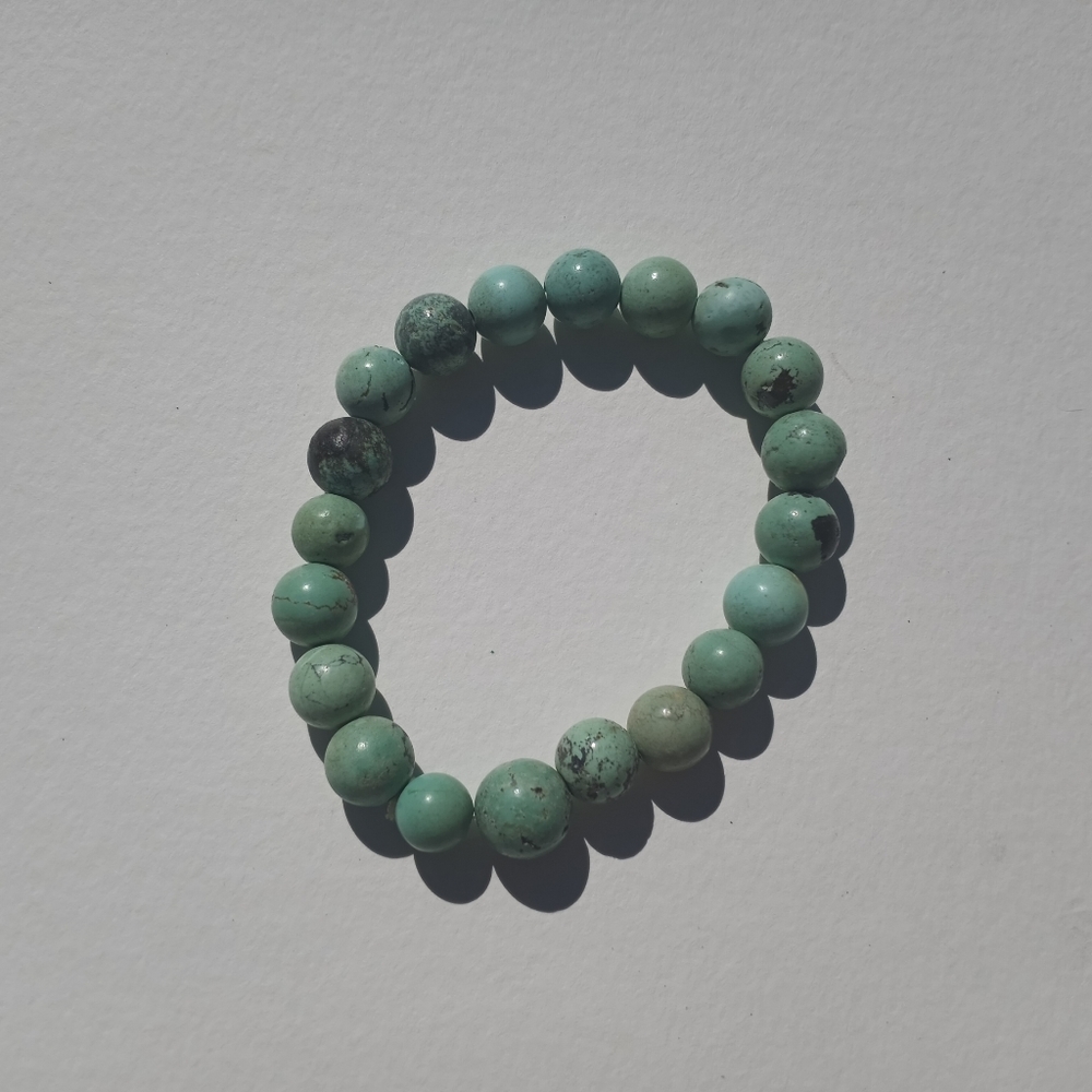 Genuine Turquoise Beaded Bracelet Handmade